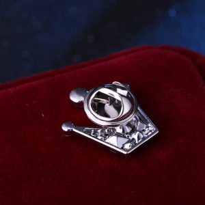 Korean version of the small crown pin men's suit brooch brooch accessories pin buckle shirt collar buckle crystal collar flower collar clip – Image 6