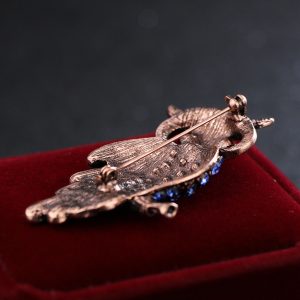 High-end diamond-studded owl brooch brooch wild clothing unisex brooch animal brooch – Image 3