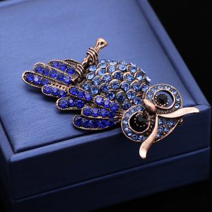High-end diamond-studded owl brooch brooch wild clothing unisex brooch animal brooch – Image 5