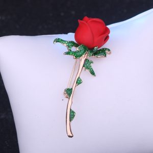 Small fragrance brooch men's Japanese and Korean new pins couple rose corsage Lady's clothes anti-collar pin Valentine's Day – Image 4