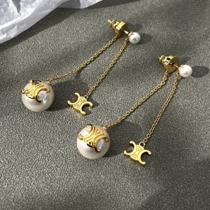 Arc de Triomphe pearl tassel earrings, women's European and American light luxury, niche design, long temperament earrings, earrings, earrings, earrings – Image 4