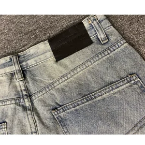 Spring American casual ruffian handsome washed retro zip jeans, men's straight-leg loose trendy brand wide-leg long pants – Image 6