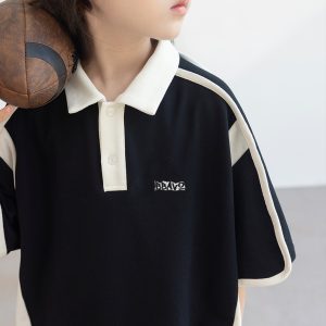 Boys' Summer Suit 2025 New Medium and Large Children's Clothes Fashionable Thin Summer Short Sleeve Boys Two-Piece Cool Set – Image 5