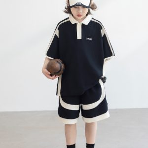 Boys' Summer Suit 2025 New Medium and Large Children's Clothes Fashionable Thin Summer Short Sleeve Boys Two-Piece Cool Set – Image 3