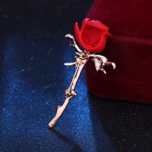 Small fragrance brooch men's Japanese and Korean new pins couple rose corsage Lady's clothes anti-collar pin Valentine's Day – Image 6
