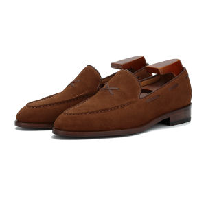 Its Icie round toe casual leather shoes men's Korean version of the British young and middle-aged trendy leather breathable Loafer slip-on boat shoes – Image 5