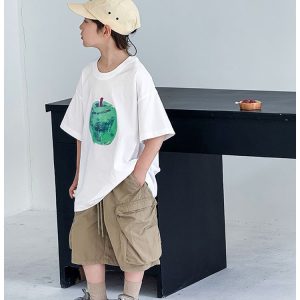 Boys' summer cartoon print T-shirt set 2025 new summer cool short-sleeved shorts two-piece set summer trendy T – Image 5