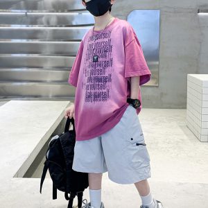 Boys' summer suit summer 2025 new Zhongda children's summer thin short-sleeved clothes are cool and handsome summer clothes – Image 5