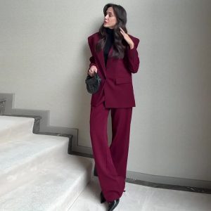 summer cross-border Europe and the United States, Amazon foreign trade, new women's clothing, high-end suits, temperament, commuting fashion, two-piece set – Image 4