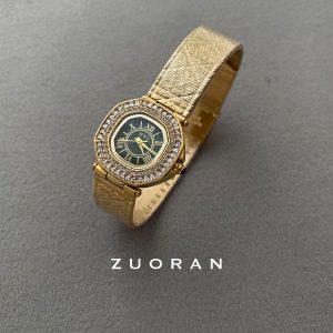 ZUORAN light luxury retro diamond set fashion exquisite temperament trend versatile women's quartz watch e-commerce live broadcast – Image 3
