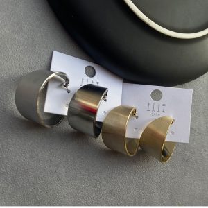 European and American New Frosted Brushed C-Shaped Earrings 925 Silver Needle Personalized Earrings Women's French Vintage Earrings Simple Earrings – Image 4