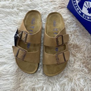 Cross-border leather Boken double-breasted flip-flops with increased thickness, fashionable casual and versatile beach slippers for couples – Image 4