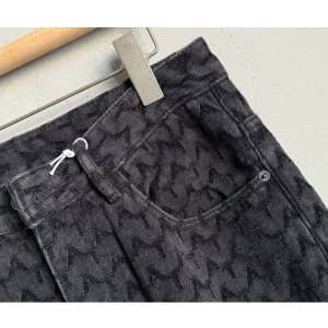Spring and autumn American casual ruffian handsome high-end jacquard embroidered jeans, men's straight-leg, loose design wide-leg trousers – Image 5
