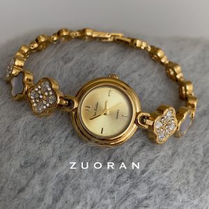 ZUORAN Fritillary Face Clover Diamond Inlaid Light Luxury Exquisite Niche High-end Temperament Women's Watch Live Sale Hot – Image 3