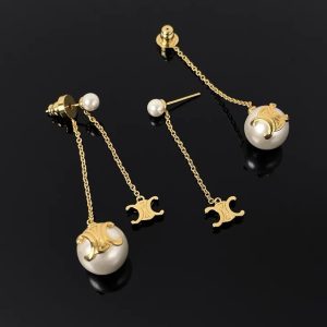 Arc de Triomphe pearl tassel earrings, women's European and American light luxury, niche design, long temperament earrings, earrings, earrings, earrings – Image 3