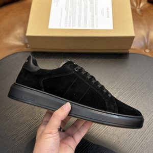 JM leather casual white shoes men's shoes lace-up suede W family board shoes for men – Image 5