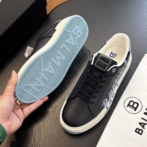 Barr New Classic Casual Shoes Printed Sneakers Men's Fashion Lace-up Casual Leather Trend Men's Shoes – Image 3