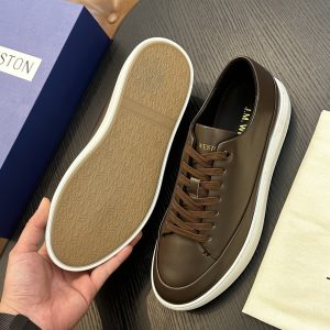 High-end versatile cowhide board shoes, casual simple taste, flat shoes, commuting mature temperament, men's shoes – Image 6
