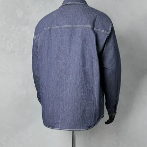 NATCODE original trendy brand niche design unisex American imitation denim simple casual shirt for men and women – Image 3