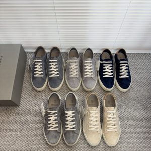 BC new men's board shoes solid color lace-up frosted cowhide trend men's shoes low-top casual board shoes – Image 4