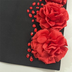 New Sexy Bandage Dress Flower One Shoulder Women's Midi Length Party Dress European American Cross-border African Fashion – Image 5