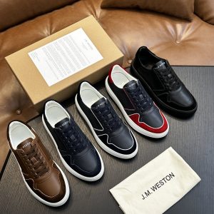 High-end top goods W family real cowhide shoes versatile casual board shoes sports shoes running shoes J.M men's shoes – Image 3