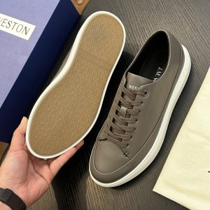 High-end versatile cowhide board shoes, casual simple taste, flat shoes, commuting mature temperament, men's shoes – Image 5