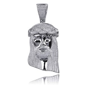 European and American Amazon necklaces men's retro cross-border avatar pendants micro-inlaid hip-hop accessories – Image 4