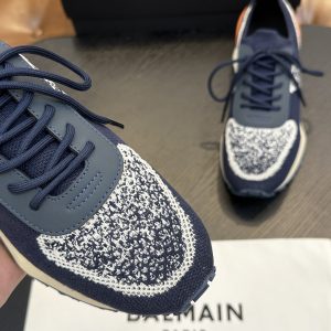 Balmain new sneakers, ultra-light casual shoes, comfortable and breathable, flying woven lightweight sneakers, running men's shoes – Image 7
