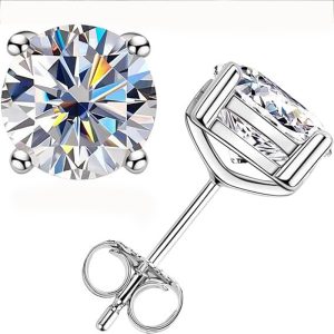 European and American classic four-pronged zircon earrings wishcross-border hot sale new flash diamond stud earrings classic fashion personality earrings – Image 5