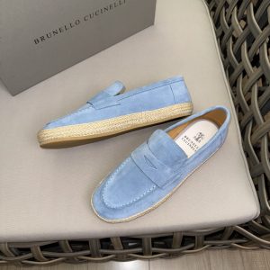 High-end European station men's loafers are versatile and breathable, and the bucket shoes are woven with a round toe and nubuck cowhide – Image 7