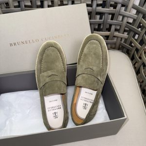 High-end European station men's loafers are versatile and breathable, and the bucket shoes are woven with a round toe and nubuck cowhide – Image 6