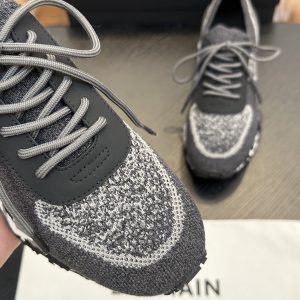 Balmain new sneakers, ultra-light casual shoes, comfortable and breathable, flying woven lightweight sneakers, running men's shoes – Image 5