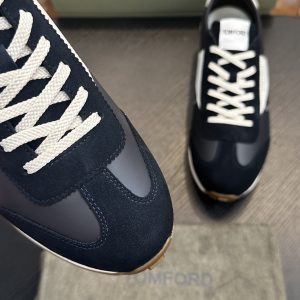 New color-blocked breathable leather men's shoes flat lace-up round toe fashion board shoes business casual leather shoes British trendy shoes – Image 5