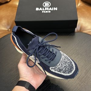 Balmain new sneakers, ultra-light casual shoes, comfortable and breathable, flying woven lightweight sneakers, running men's shoes – Image 6