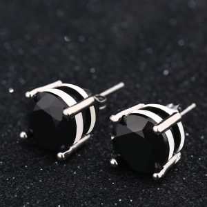 European and American classic four-pronged zircon earrings wishcross-border hot sale new flash diamond stud earrings classic fashion personality earrings – Image 4