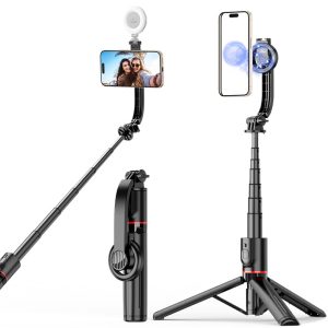 L20 mobile phone selfie stick, magnetic live broadcast stand, Bluetooth photo tripod, mini shooting fill light, telescopic pole – Image 5