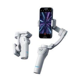 Mobile phone stabilizer 3-axis anti-shake gimbal M01 live shooting AI face tracking selfie stick handheld stabilizer – Image 3