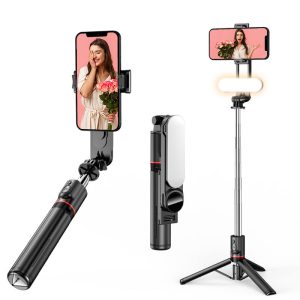 L15 Detachable Beauty Fill Light, Selfie Stick, Extended Bluetooth Remote Control, Anti-Shake Mobile Phone, Universal Multi-function Tripod – Image 5