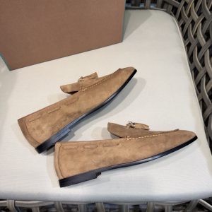 Loro Pia Men's Nubuck Cow Fleece Tassel Loafers Winter's new fashion one-legged casual shoes – Image 3