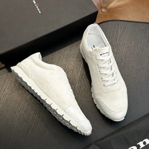 Kito cross-border comfortable and versatile men's shoes sports small leather shoes 2026 cow anti-suede splicing casual outdoor men's shoes – Image 3