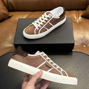 Kiton cross-border new thick-soled explosive sneakers, fashion canvas casual shoes, jacquard cloth white shoes – Image 3