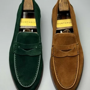 Swiscardin, cowhide loafers, men's genuine leather, British style, one-foot pedals, lazy people, casual small leather shoes, frosted and breathable – Image 5