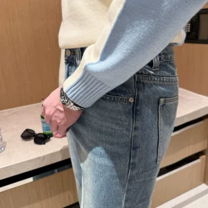 Fall and Winter Men's Jeans New Premium Blue Casual Pants Vintage Washed Jeans Men's Straight Leg – Image 5