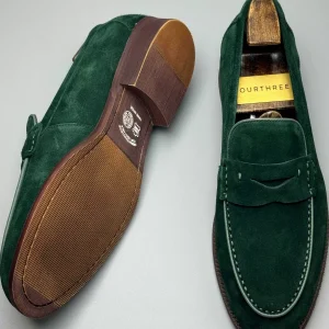 Swiscardin, cowhide loafers, men's genuine leather, British style, one-foot pedals, lazy people, casual small leather shoes, frosted and breathable – Image 4