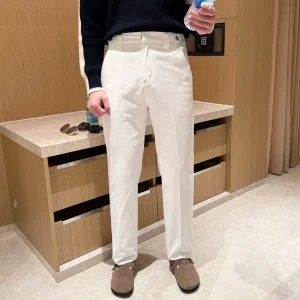 Winter New Trend Slim Fit Jeans Men's Casual Thickened Pants Vintage Washed Abrasion Resistant Jeans Men's Straight Leg – Image 4