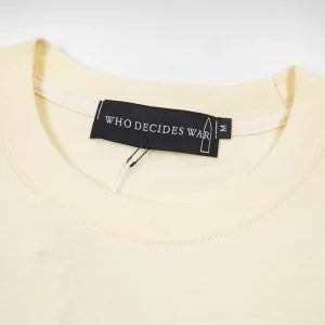 Who decide war High Street Style Arched Window Print Short Sleeve T-Shirt Men's and Women's Street Loose Casual Top – Image 4