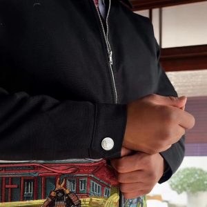 Trendy Japanese Samurai Embroidered Jacket with Heavy Craftsmanship 3D Embroidery Vintage Japanese Style Loose Baseball Style Couple's Jacket – Image 4