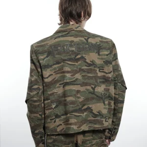 TODAY'S YOUTH FACEONLAB CAMOUFLAGE DESIGN LAPEL JACKET BLAZER ORIGINAL DESIGN – Image 3