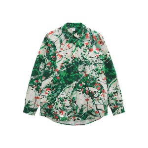 Cross-border New Spring American Street Cardigan Collar Long Sleeve Men's Digital Printed Seersucker Shirt Customized – Image 9